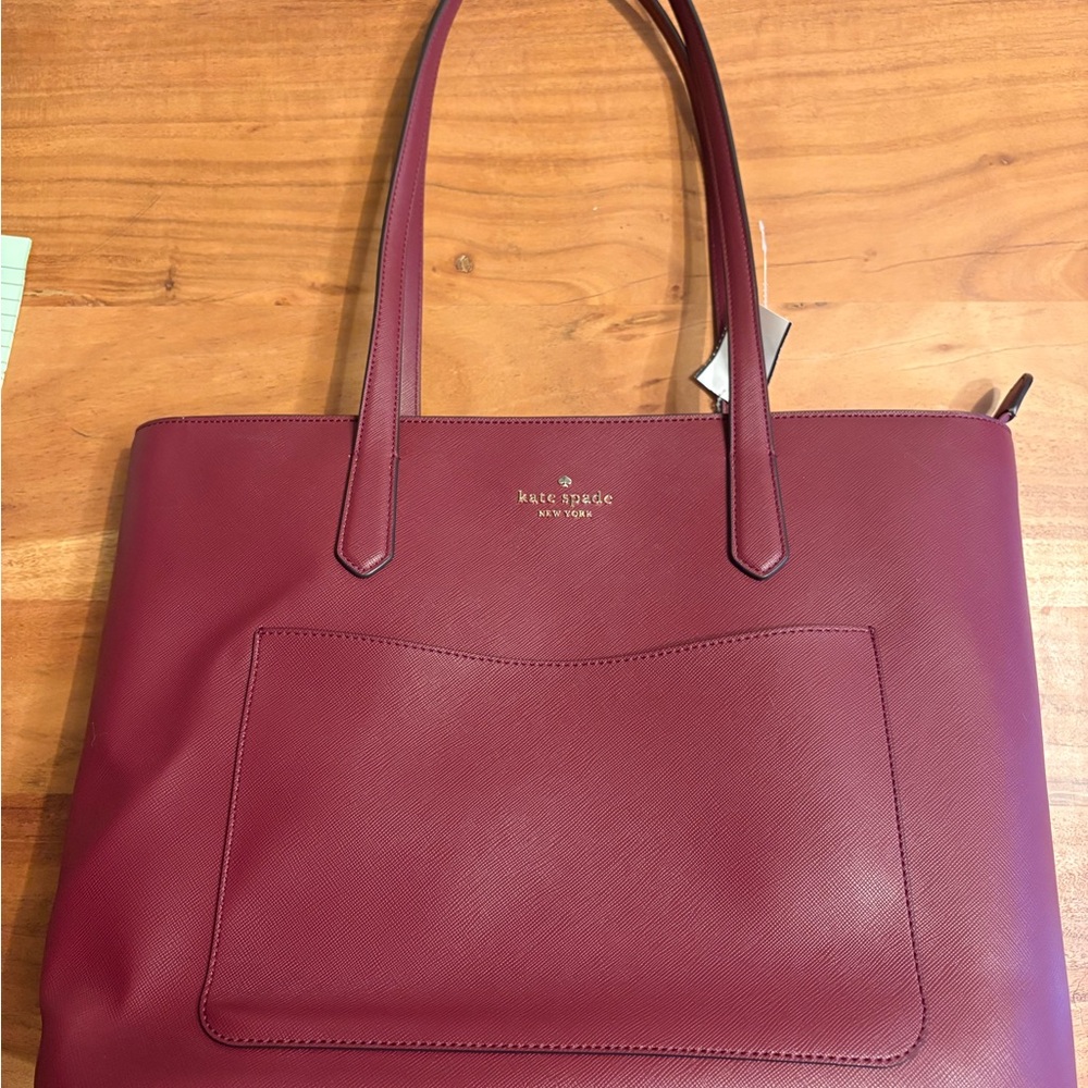 kate spade Deep Red Tote Bag